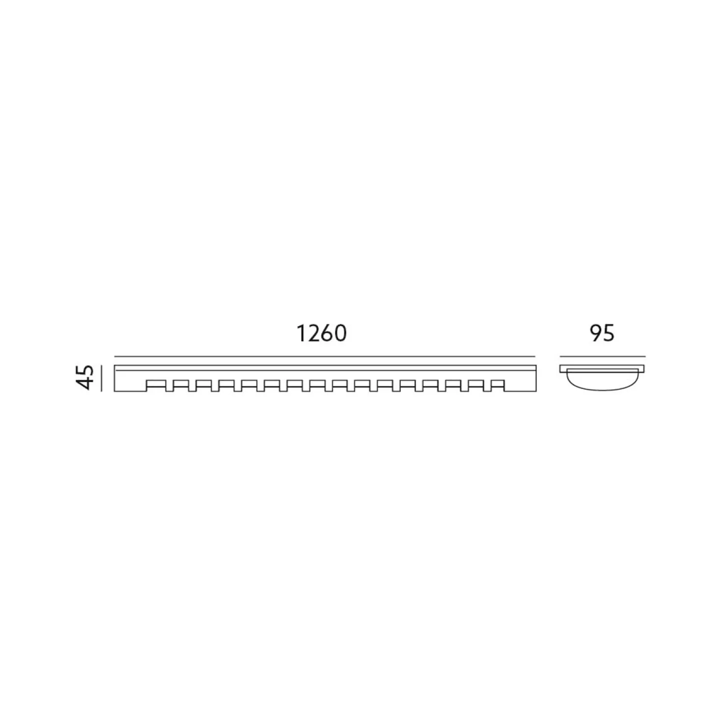 LED Armatur | 120cm | 3000K | 2800lm | 18W | ZEBRA | Single Lysstofrørs armatur