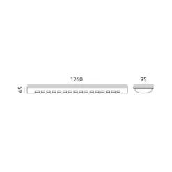 LED Armatur | 120cm | 4000K | 2880lm | 18W | ZEBRA | Single Lysstofrørs armatur