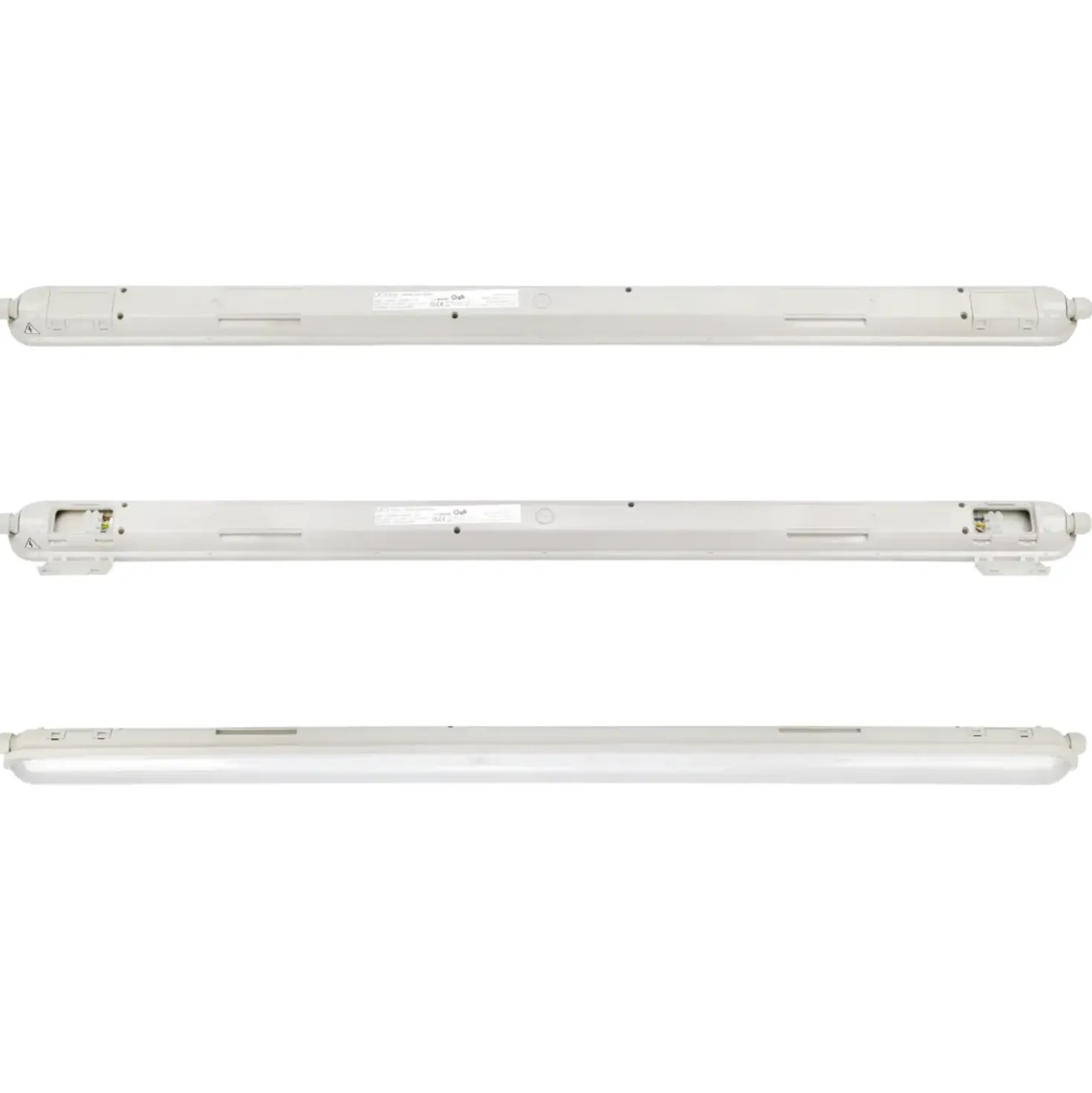 LED Armatur 120cm | 12-Pak | 4000K | 156lm/W | 36W | IP65 | SolidLine | Gennemfortrådet