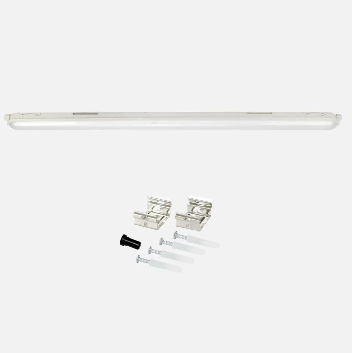 LED Armatur 120cm | 6-Pak | 4000K | 156lm/W | 36W | IP65 | SolidLine | Gennemfortrådet