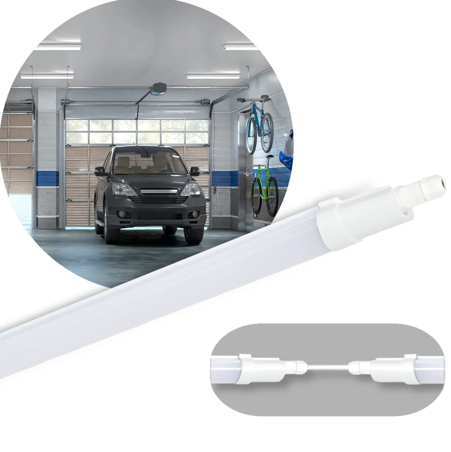 LED Armatur | 10 stk. Pakke | 150cm | 5760lm | 48W | 4000K | IP65