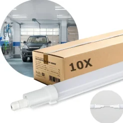 LED Armatur | 10 stk. Pakke | 150cm | 5760lm | 48W | 4000K | IP65