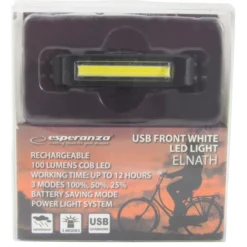 LED cykel forlygte, genopladelig | 100lm