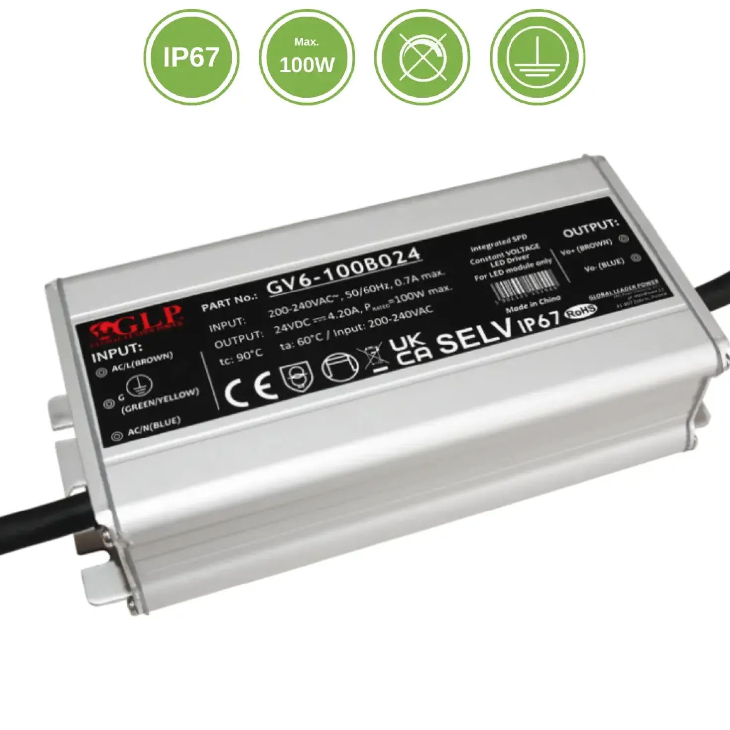 LED Driver 24V / Transformer | 0-100W | 4,2A | IP67