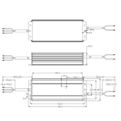 LED Driver 24V / Transformer | 0-150W | 6,3A | IP67 | GV6-150B024