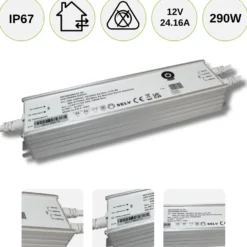 LED Driver 12V / Transformer | 0-290W | 24,16A | IP67