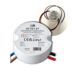LED Driver 12V | Udendørs Transformer | Mini | 0-30W | 2,5A | IP67 (AF3012Y)