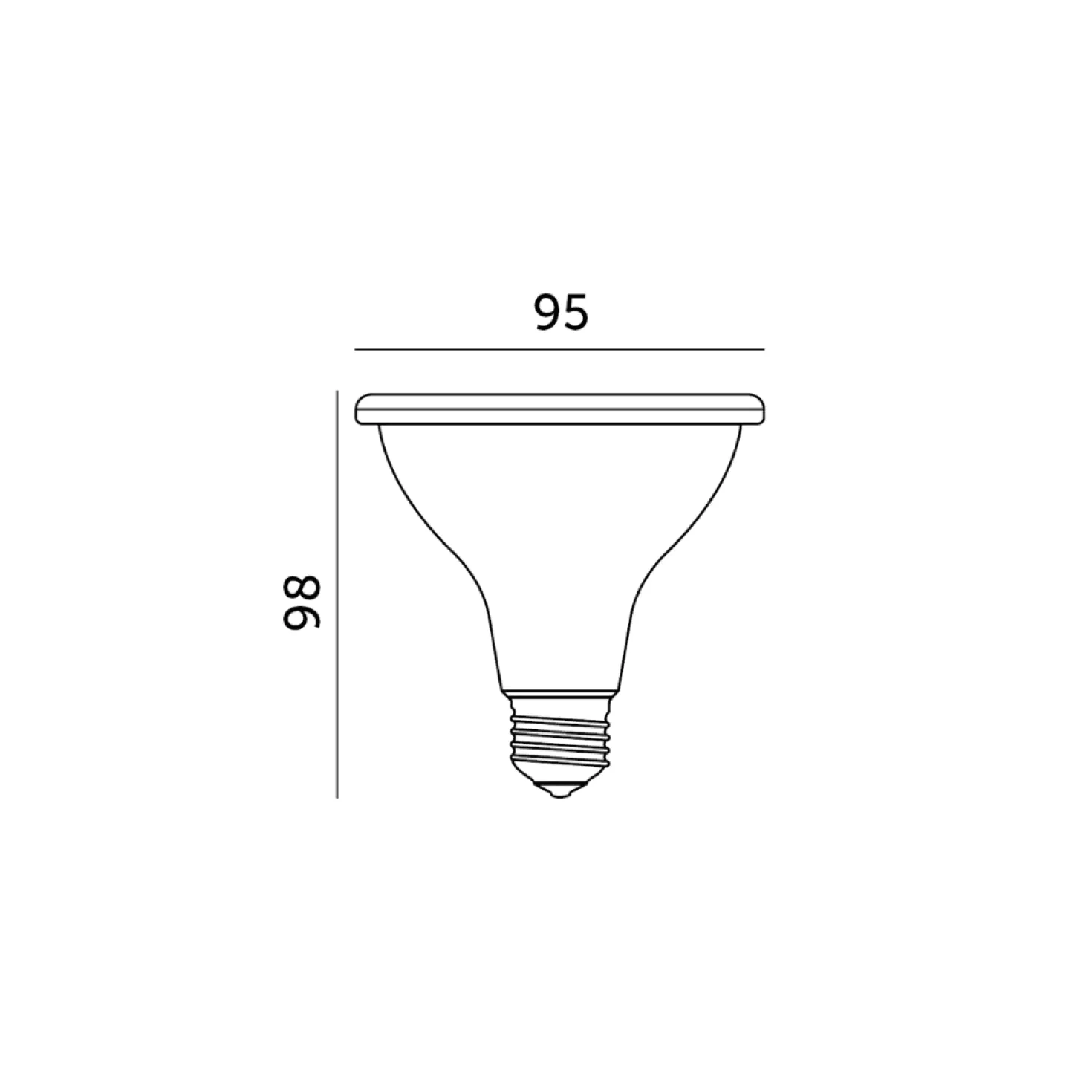 LED Grolys Pære E27 | 5-Pak | 10,5 PPF | 9W | PLANTY | Sort