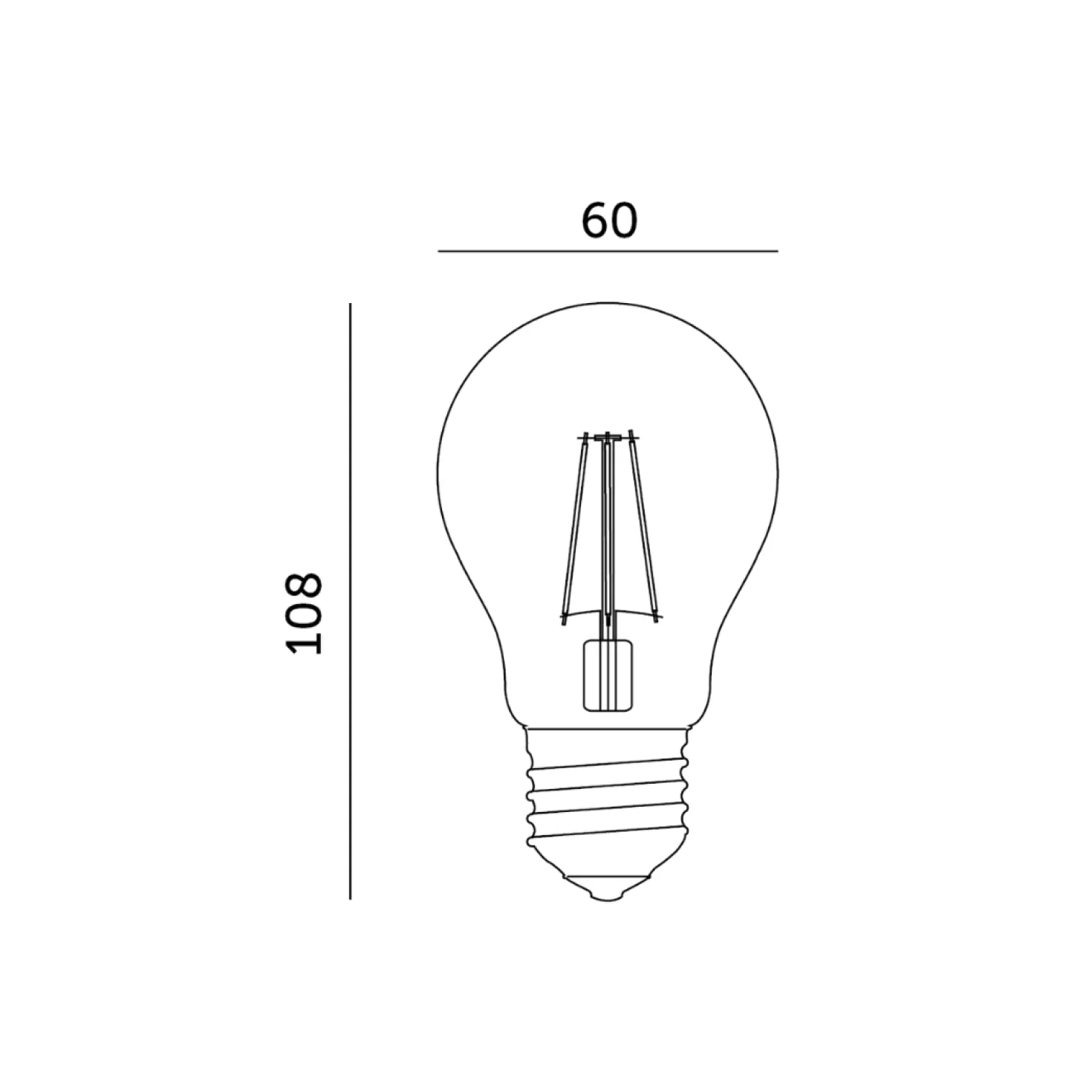 LED Grolys Pære E27 | 10,98 PPF | 8W | PLANTY | Glas