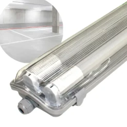LED Industriarmatur | 150cm | IP65 | 4000K | 7040lm | 2x22W | Dobbelt Lysstofrørs armatur