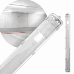 LED Industriarmatur | 150cm | IP65 | 4000K | 7040lm | 2x22W | Dobbelt Lysstofrørs armatur