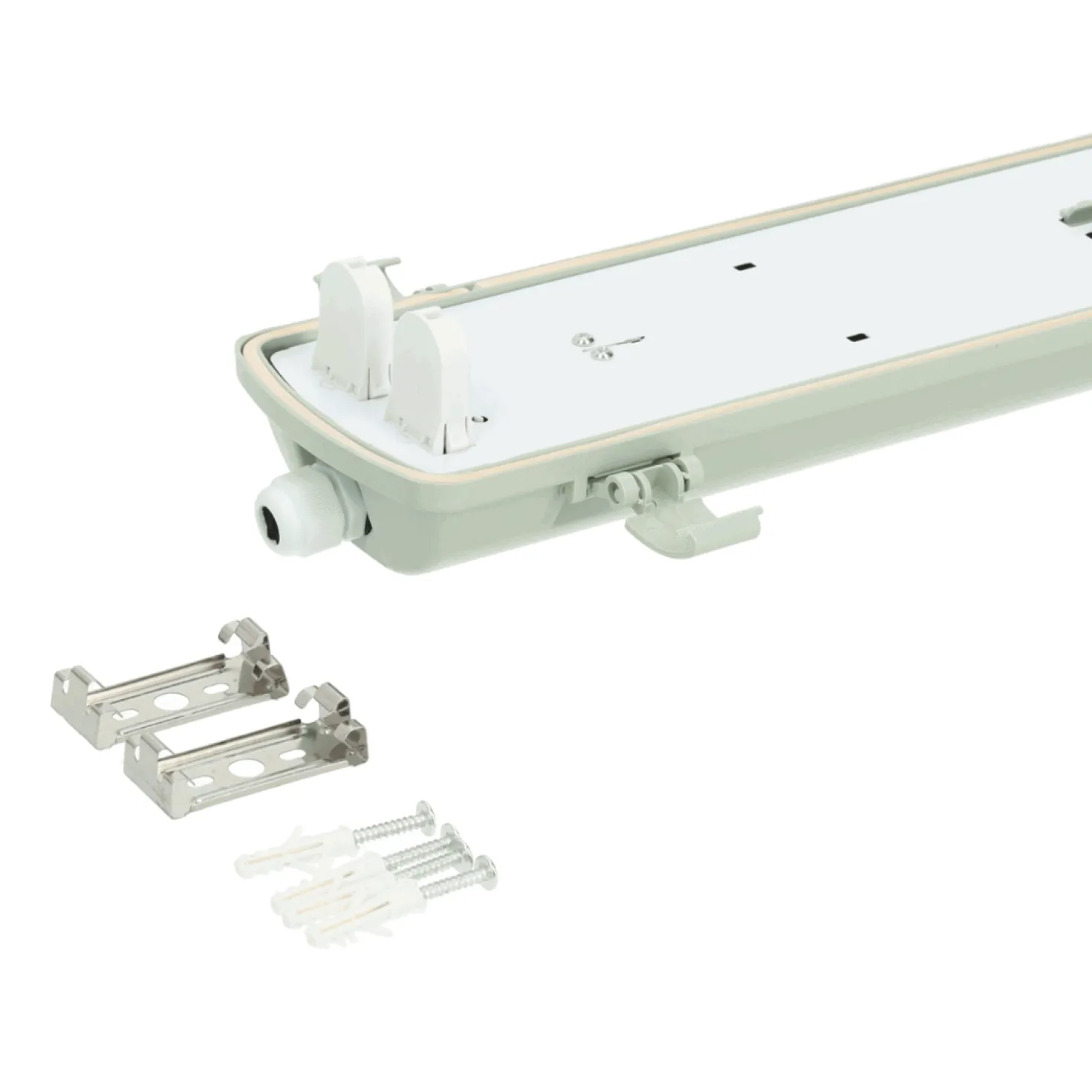 LED Industriarmatur | 120cm | IP65 | 4000K | 5760lm | 2x18W | Dobbelt Lysstofrørs armatur