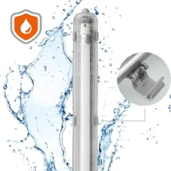 LED Industriarmatur | 120cm | 4000K | 2160lm | 1x18W | IP65 | Inkl. LED Rør