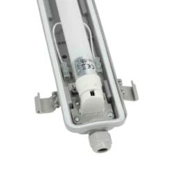 LED Industriarmatur | 120cm | 12-Pak | 4000K | 2160lm | 1x18W | IP65 | Inkl. LED Rør