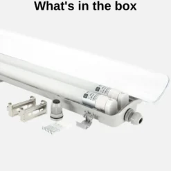 LED Industriarmatur 120cm | 10-Pak | 2x18W | 5000K | T8 | Dobbelt Lysstofrørs armatur