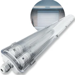 LED Industriarmatur 120cm | 10-Pak | 2x18W | 5000K | T8 | Dobbelt Lysstofrørs armatur