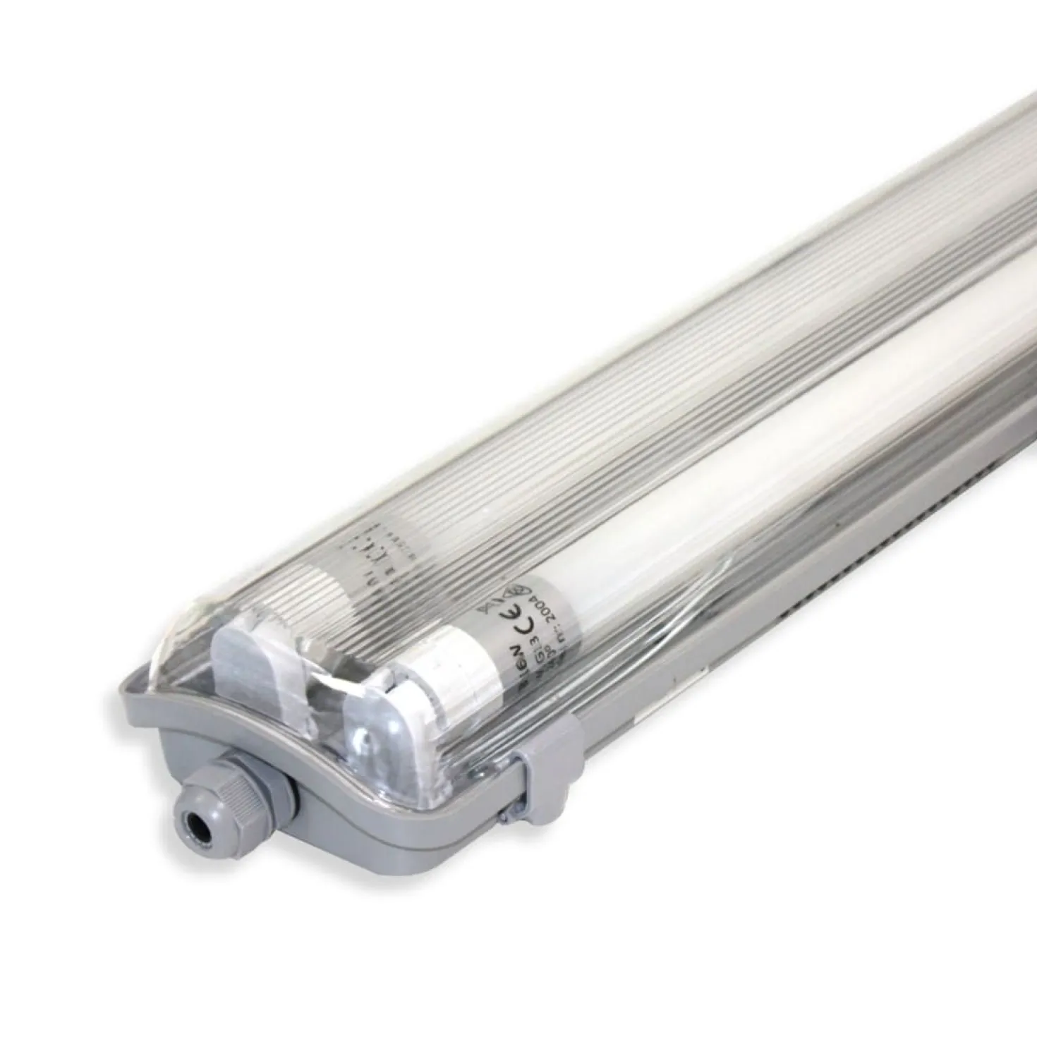 LED Industriarmatur 120cm 2x18W IP65 T8 – Dobbelt Lysstofrørs armatur – 4000K