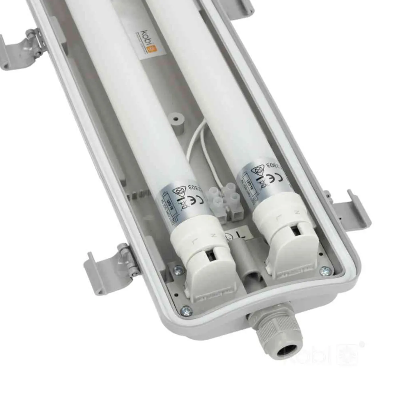 LED Industriarmatur 120cm 2x18W IP65 T8 – Dobbelt Lysstofrørs armatur – 4000K