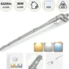 LED Industriarmatur 120cm | 2x18W | 5000K | T8 | Dobbelt Lysstofrørs armatur