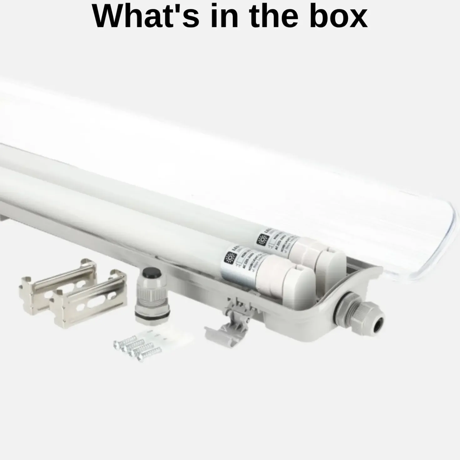 LED Industriarmatur 120cm | 2x18W | 5000K | T8 | Dobbelt Lysstofrørs armatur