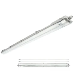 LED Industriarmatur 120cm | 2x18W | 5000K | T8 | Dobbelt Lysstofrørs armatur
