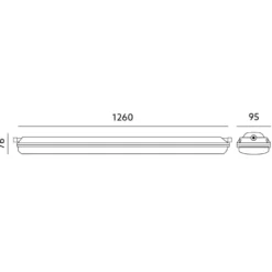 LED Industriarmatur | 40w | 4000K | 6000lm