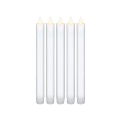 LED Kronelys i voks 5 stk. inkl. fjernbetjening (77750)
