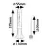 LED Lavalampe | Gul/Rød | 37.5cm | Moderne Design | POPPILOL