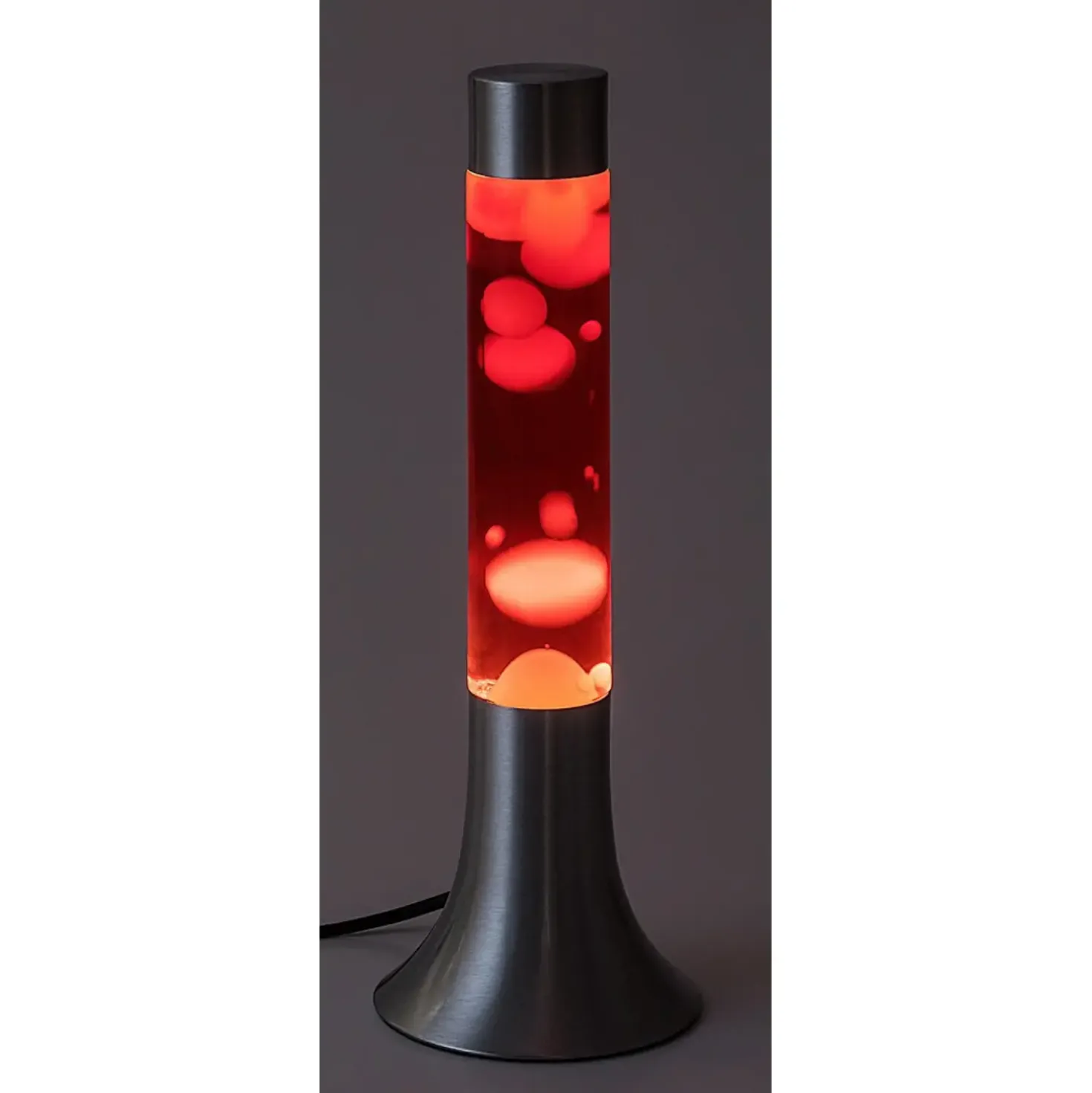 LED Lavalampe | Gul/Rød | 37.5cm | Moderne Design | POPPILOL