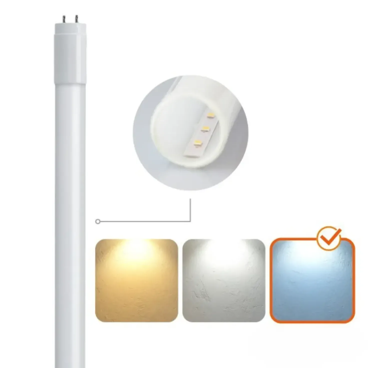 LED Lysstofrør | 10-pak | 120cm | T8 | 6500K | 2880lm | 18W