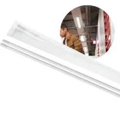 LED Lysstofrørs Armatur 120cm | 3000K | 5600lm | 2x18W | Inkl. Premium Rør