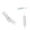 Ledning med Afbryder | 100cm | 230V | 2G0.75 | Hvid