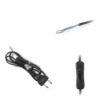 Ledning med Afbryder | 100cm| 230V | 2G0.75 | Sort