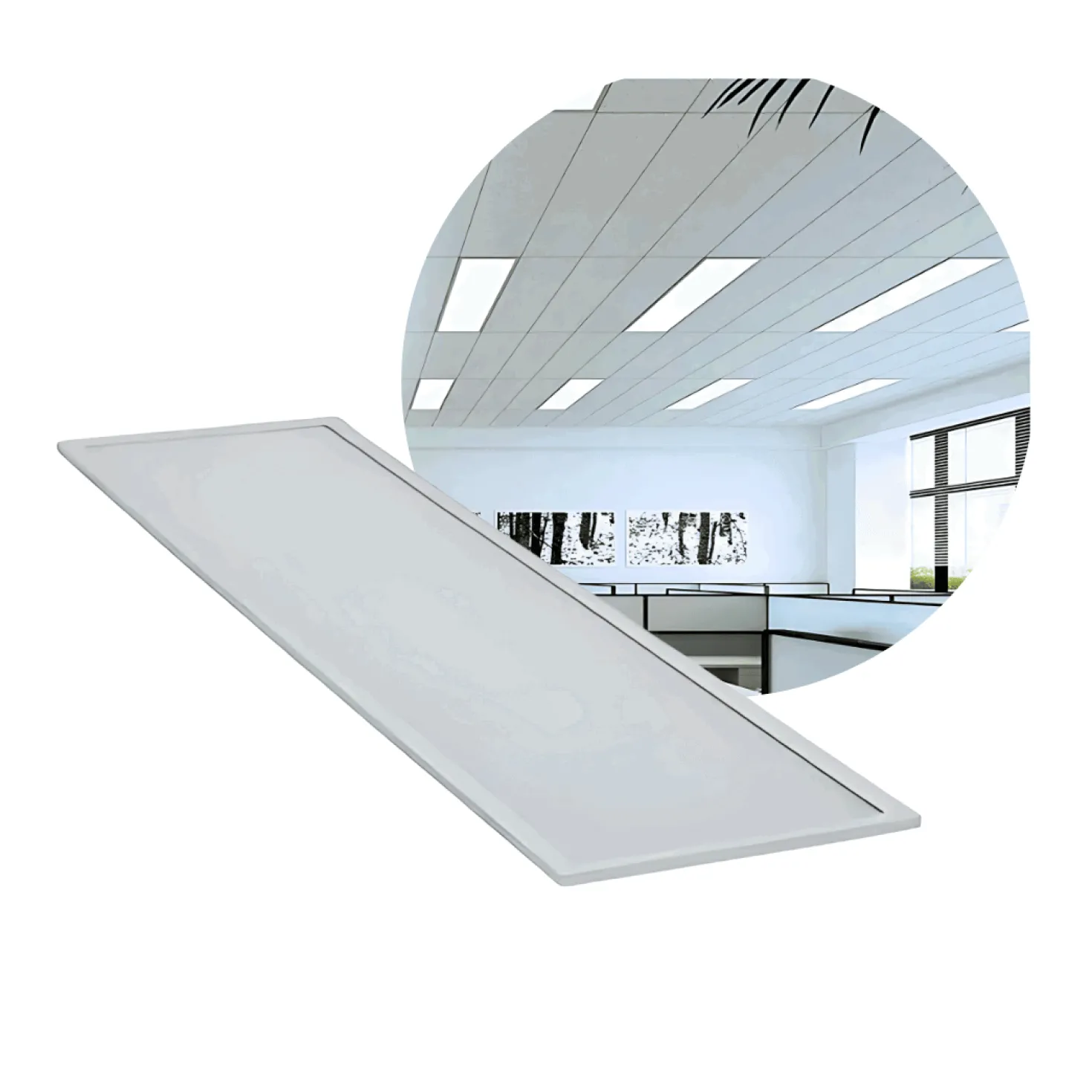 LED Panel 30x120 | 4000K | 3640lm | 26W | BRIGHT | UGR19 | Hvid