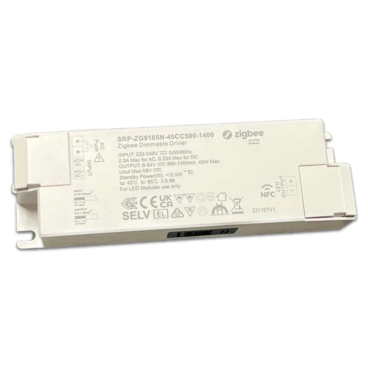 LED Panel 30x120 | 3000K | 3640lm | 26W | BRIGHT | UGR19 | Zigbee | Hvid