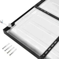 LED Panel 60x60 | 4000K | 3960lm | 36W | BRISBANE | Indbygget Ramme | Sort