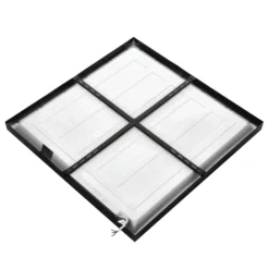 LED Panel 60x60 | 4000K | 3960lm | 36W | BRISBANE | Indbygget Ramme | Sort