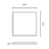 LED Panel 60x60 | 4000K | 4000lm | 40W | LITE | Indbygget Ramme | Hvid