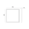 LED PANEL 60x60 | 4000K | 4800lm | 48W | MIA | Hvid