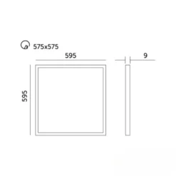 LED Panel 60x60 | 4000K | 4320lm | 36W | NELIO G2 | Hvid