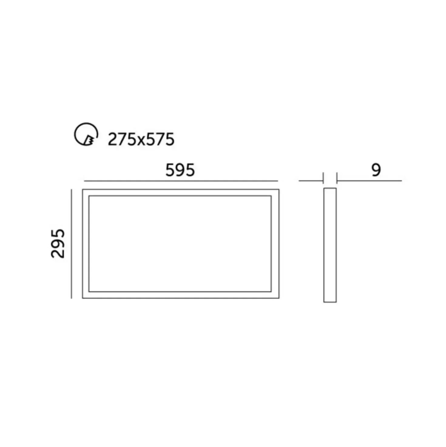 LED Panel 30x60 | 4000K | 3120lm | 25W | NELIO G2 | Inkl. Troldtektramme | Hvid