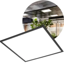 LED Panel 60x60 | 4000K | 4000lm | 40W | NIRA | Sort