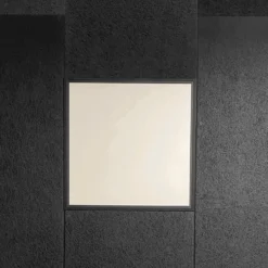 LED Panel 60x60 | 5-Pak | Dæmpbar | 4000K | 4000lm | Inkl. Remote og Troldtektrammer | NIRA | Sort