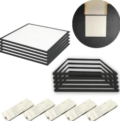 LED Panel 60x60 | 5-Pak | Dæmpbart | 4000K | 4000lm | 40W | NIRA | Inkl. Troldtektramme