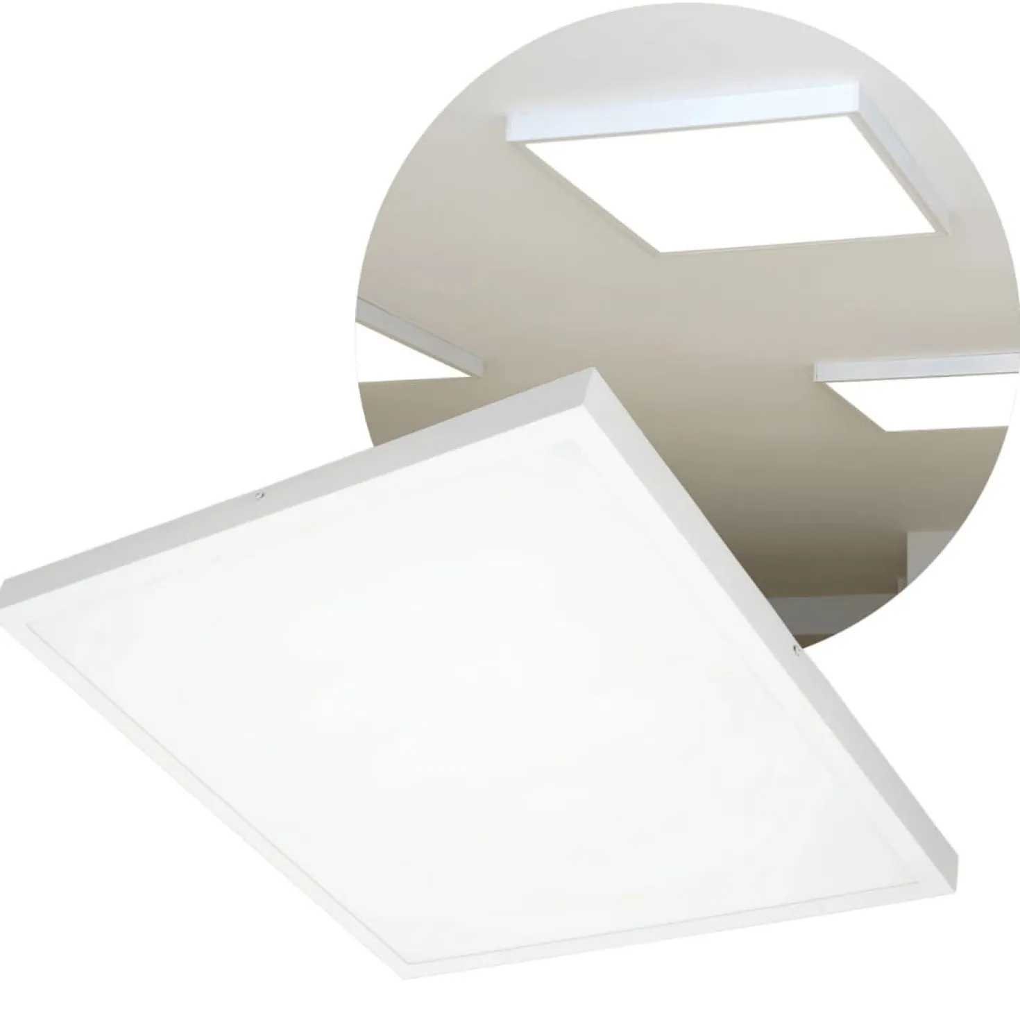 LED Panel 60x60 | 6-Pak | 4000K | 4320lm | 36W | BRISBANE | Indbygget Ramme | Hvid