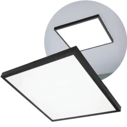 LED Panel 60x60 | 6-Pak | 4000K | 3960lm | 36W | BRISBANE | Indbygget Ramme | Sort