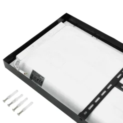 LED Panel 30x120 | 6-Pak | 4000K | 3960lm | 36W | BRISBANE | Indbygget Ramme | Sort