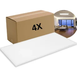 LED Panel 60x120 | 4-Pak | 4000K | 8640lm | 46W | GLOW | UGR19 | Hvid