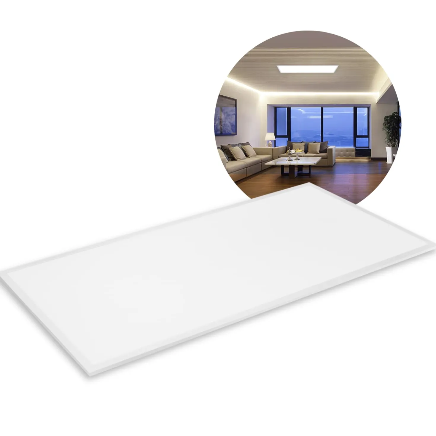 LED Panel 60x120 | 4-Pak | 4000K | 8640lm | 46W | GLOW | UGR19 | Hvid