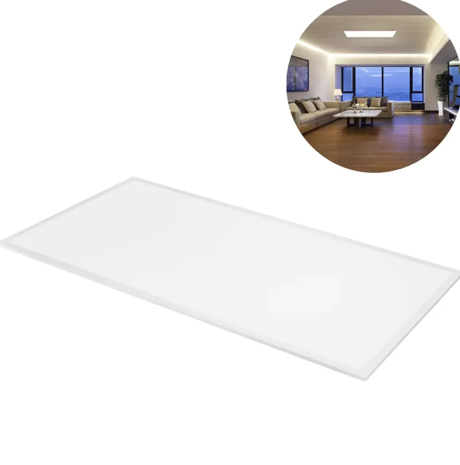 LED Panel 60x120 | 4 Pak | 6500K | 8640lm | 46W | GLOW | UGR19 | Inkl. Troldtektrammer